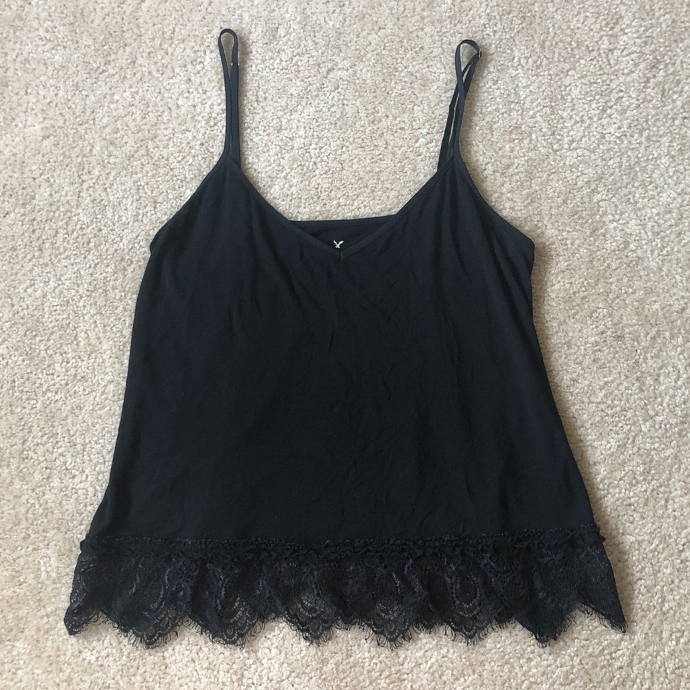 AEO SOFT & SEXY LACE BOTTOM TANK